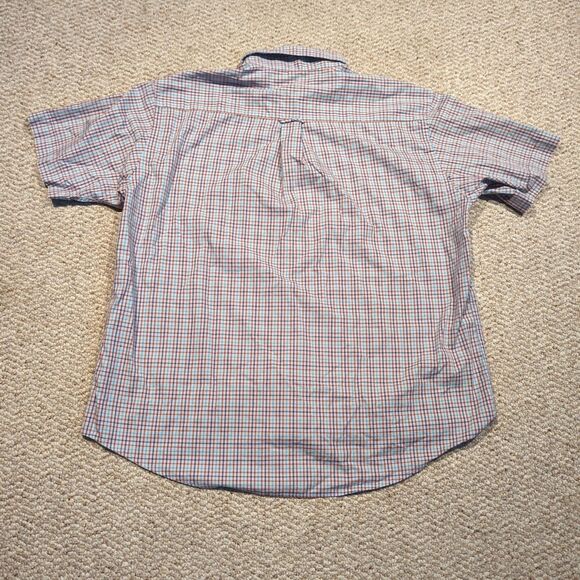 Barbour Country Tattersall Button Up Shirt Mens L Check Colorful Short Sleeve - Picture 4 of 7